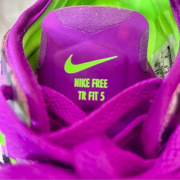 Nike Free TR Fit 5 Womens Sz 8 Running Shoe Purple / Black / Green Lightweight - Picture 8 of 15